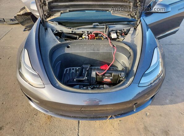 5YJ3E1EC8MF043970 2021 TESLA MODEL Серый Вид задней части салона