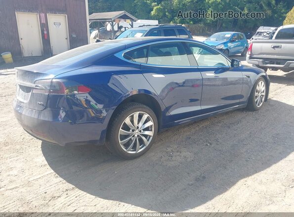 5YJSA1E24JF261107 2018 TESLA MODEL S Синий Задняя правая четверть