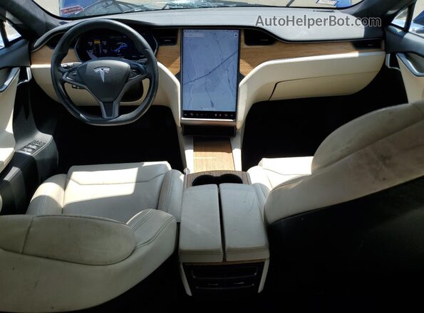 5YJSA1E24LF360738 2020 TESLA MODEL Blue Dashboard view