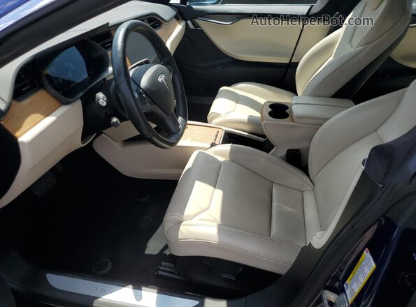 5YJSA1E24LF360738 2020 TESLA MODEL Blue Front interior view