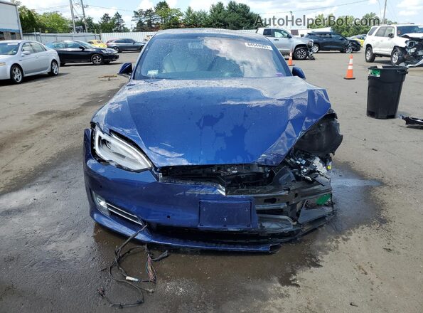 5YJSA1E24LF360738 2020 TESLA MODEL Blue Front view