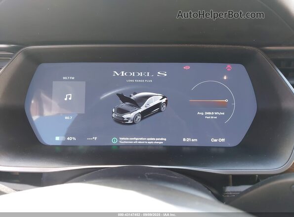 5YJSA1E29LF401431 2020 TESLA MODEL S Black Vista de los asientos traseros
