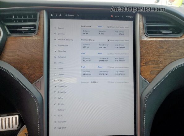 5YJSA1E40JF264667 2018 TESLA MODEL Черный 