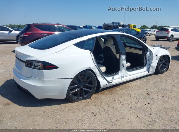 5YJSA1E54NF488913 2022 TESLA MODEL S White Trasero derecho