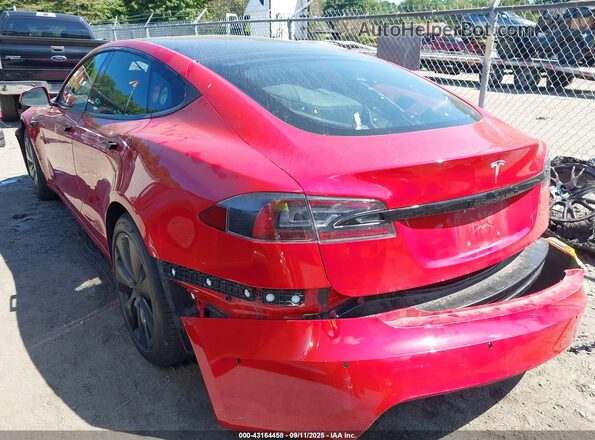 5YJSA1E55MF455921 2021 TESLA MODEL S Красный 