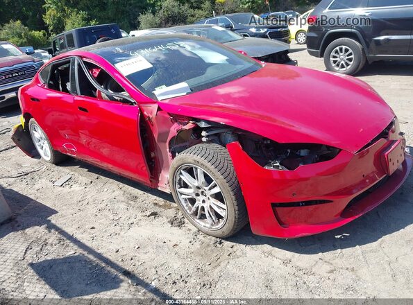 5YJSA1E55MF455921 2021 TESLA MODEL S Красный 