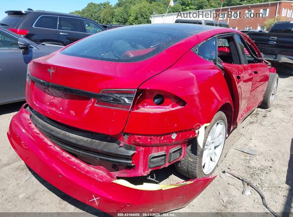 5YJSA1E55MF455921 2021 TESLA MODEL S Красный 