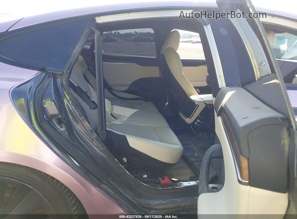 5YJSA1E59MF455808 2021 TESLA MODEL S Розовый Вид наклейки с VIN-кодом