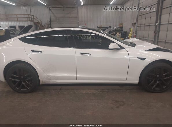 5YJSA1E5XMF432277 2021 TESLA MODEL S Белый Панорамный вид салона 360°