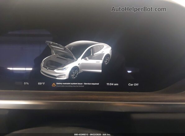 5YJSA1E5XMF432277 2021 TESLA MODEL S Белый Вид задних сидений