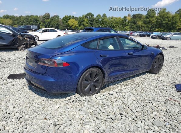 5YJSA1E5XMF441609 2021 TESLA MODEL Blue Tył prawy