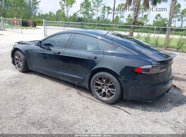 5YJSA1E68MF453413 2021 TESLA MODEL S Черный Задняя левая четверть