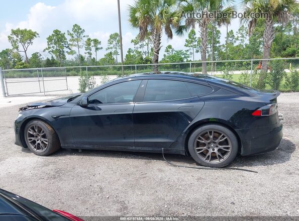 5YJSA1E68MF453413 2021 TESLA MODEL S Черный Вид задней части салона