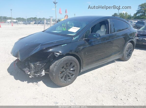 5YJXCBE23LF242783 2020 TESLA MODEL X Black Առջևի ձախ երեք քառորդ տեսարան