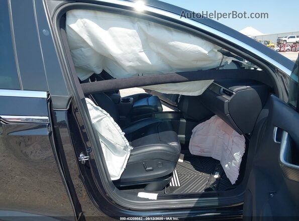 5YJXCBE40HF077672 2017 TESLA MODEL X Black Widok wnętrza z przodu
