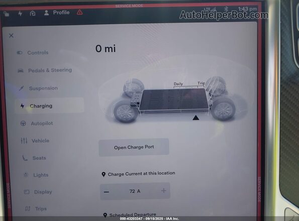5YJXCBE41GF017897 2016 TESLA MODEL X Dark Blue 