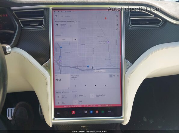 5YJXCBE41GF017897 2016 TESLA MODEL X Dark Blue 