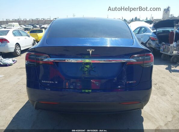 5YJXCBE41GF017897 2016 TESLA MODEL X Dark Blue 