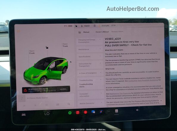 5YJYGAEE0MF259460 2021 TESLA MODEL Y White 