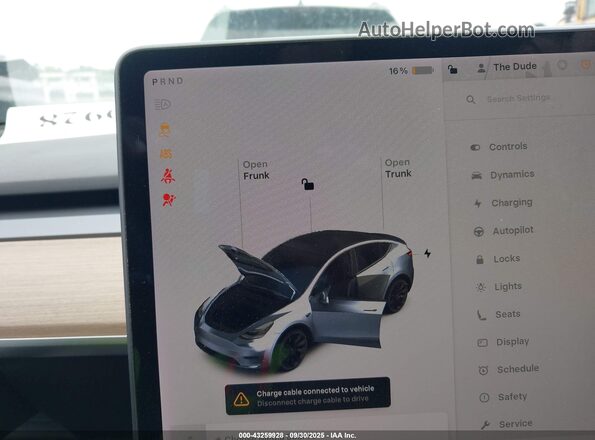 5YJYGAEE0MF299151 2021 TESLA MODEL Y Gray 