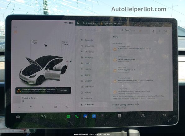 5YJYGAEEXMF158832 2021 TESLA MODEL Y White Вид задніх сидінь