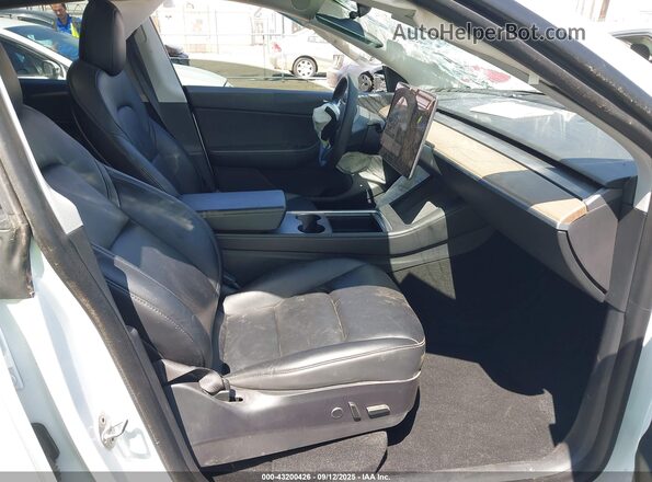 5YJYGAEEXMF158832 2021 TESLA MODEL Y White Вид салону спереду