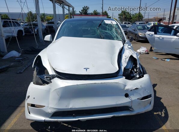 5YJYGAEEXMF158832 2021 TESLA MODEL Y White Вид щитка приладів