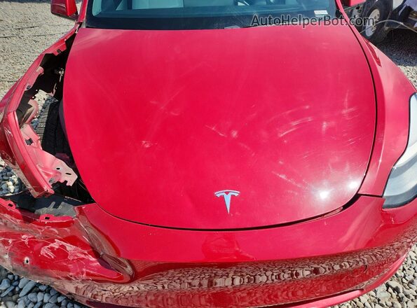 5YJYGDEE0LF023195 2020 TESLA MODEL Red Rear interior view