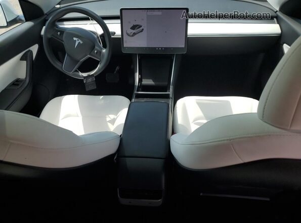 5YJYGDEE0MF076089 2021 TESLA MODEL Белый Вид панели приборов
