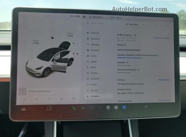 5YJYGDEE0MF076089 2021 TESLA MODEL Белый Вид щитка приборов