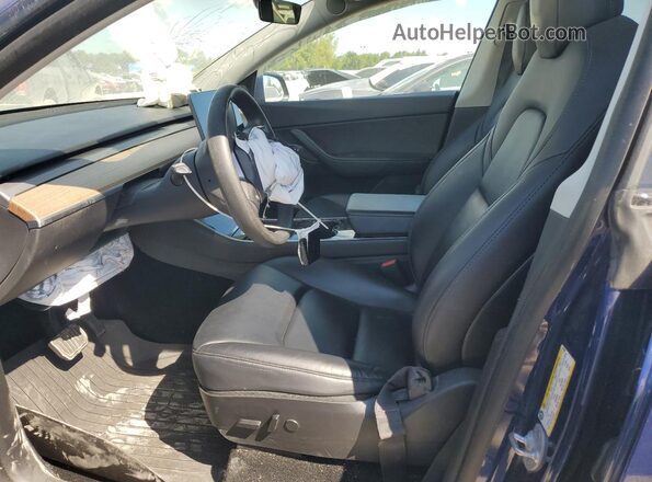5YJYGDEE1LF029586 2020 TESLA MODEL Blue Вид салону спереду