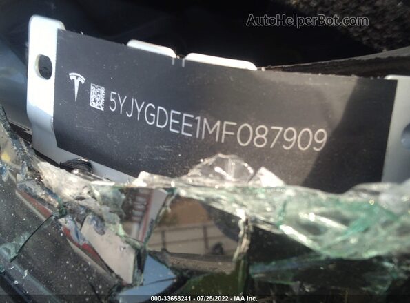 5YJYGDEE1MF087909 2021 TESLA MODEL Y White Շարժիչի բաժամունքի տեսք