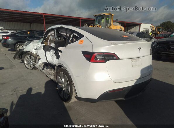 5YJYGDEE1MF087909 2021 TESLA MODEL Y White Հետևի ձախ