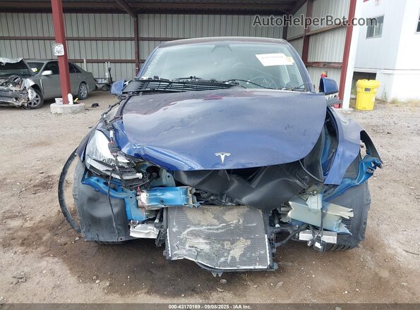 5YJYGDEE1MF199691 2021 TESLA MODEL Y Blue Սալոնի հետևի տեսք
