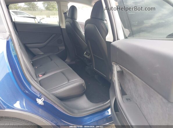 5YJYGDEE1MF199691 2021 TESLA MODEL Y Blue VIN կոդի պիտակի տեսք