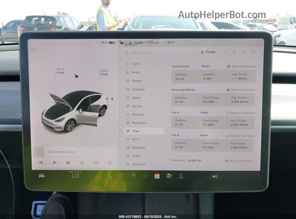 5YJYGDEE1MF299130 2021 TESLA MODEL Y White 