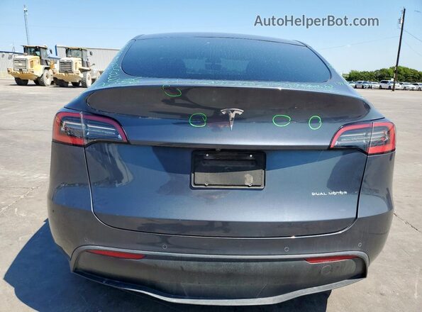 5YJYGDEE2MF080645 2021 TESLA MODEL Gray Հետևի տեսք