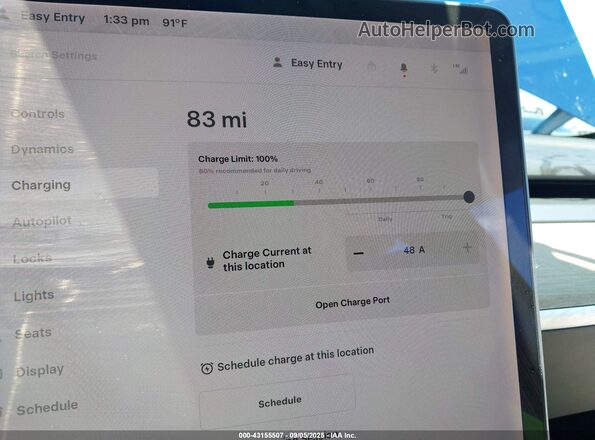 5YJYGDEE3MF196663 2021 TESLA MODEL Y Синий 