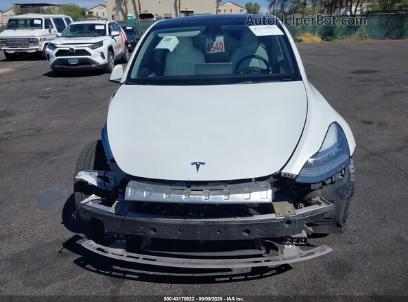 5YJYGDEE3MF219908 2021 TESLA MODEL Y White Instrument cluster view