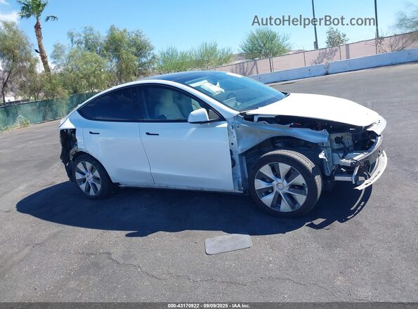 5YJYGDEE3MF219908 2021 TESLA MODEL Y White Rear interior view