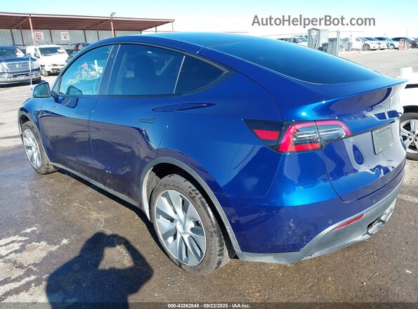 5YJYGDEE3MF303713 2021 TESLA MODEL Y Синий Задняя левая четверть