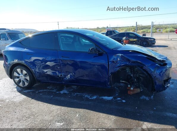 5YJYGDEE3MF303713 2021 TESLA MODEL Y Синий Панорамный вид салона 360°