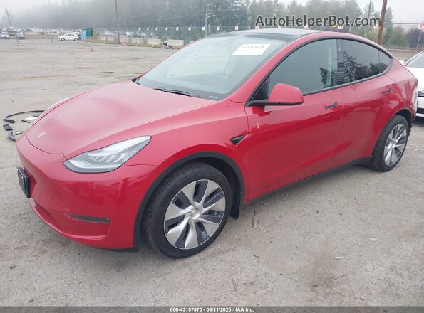 5YJYGDEE5MF079246 2021 TESLA MODEL Y Red Передня ліва чверть