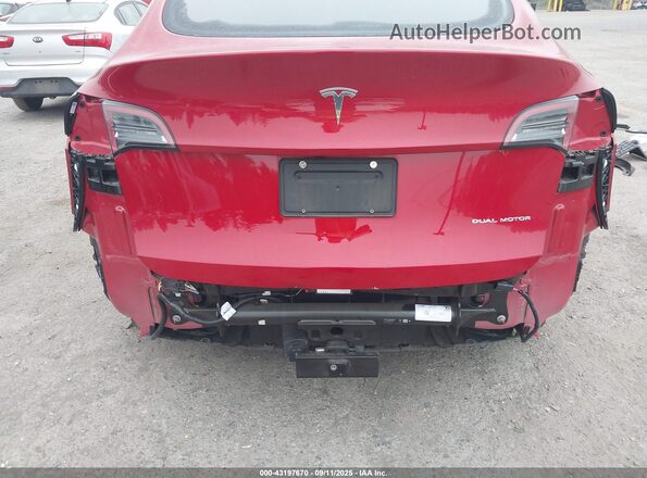 5YJYGDEE5MF079246 2021 TESLA MODEL Y Red Вид спереду