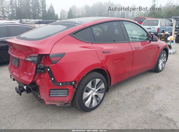 5YJYGDEE5MF079246 2021 TESLA MODEL Y Red Задня права чверть