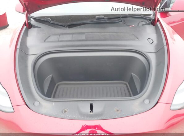 5YJYGDEE5MF079246 2021 TESLA MODEL Y Red Вид ззаду