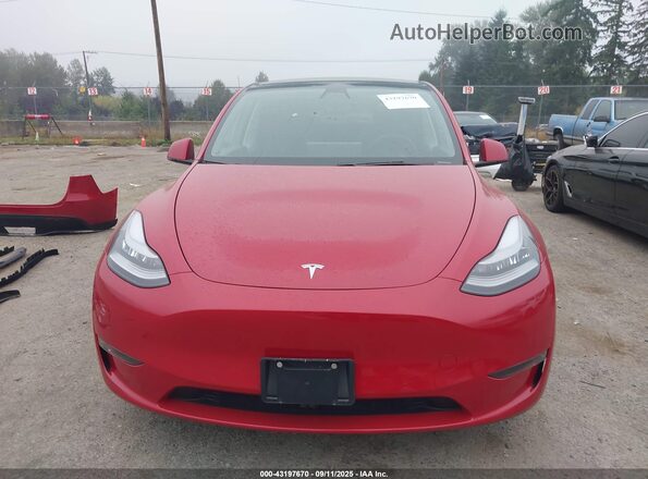 5YJYGDEE5MF079246 2021 TESLA MODEL Y Red Вид задньої частини салону
