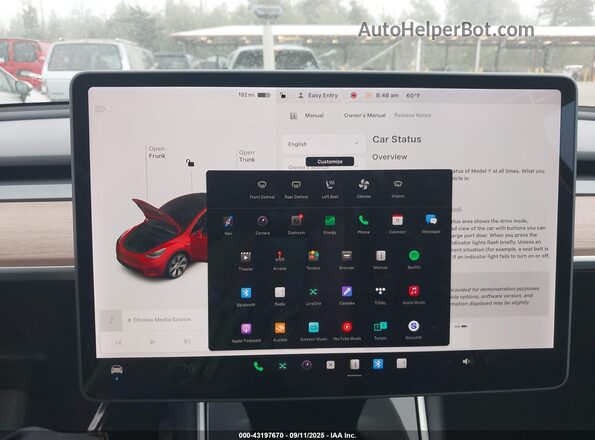 5YJYGDEE5MF079246 2021 TESLA MODEL Y Red 