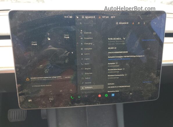 5YJYGDEE5MF215018 2021 TESLA MODEL Black Widok zestawu wskaźników