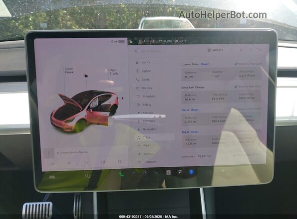 5YJYGDEE6MF080874 2021 TESLA MODEL Y Black Հետևի նստատեղերի տեսք